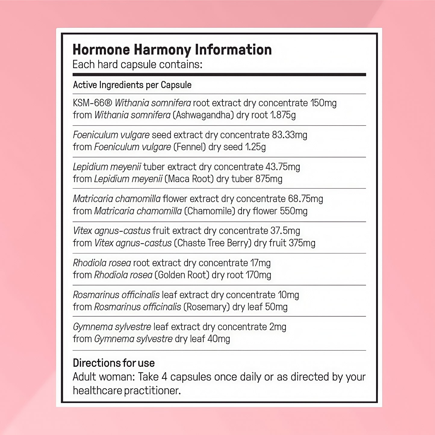 Happy Mammoth Meno Daily Menopause Vitamins for Women 72 Caps